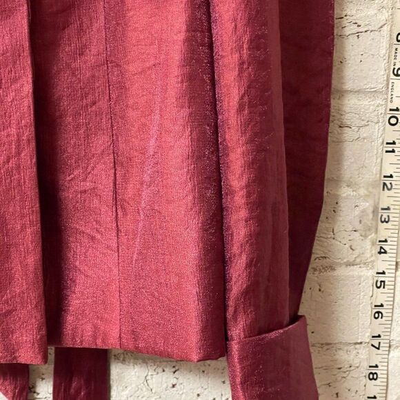 Vintage Victor Costa  Ruffle Cocktail Party Formal Jacket W/ Tie  NWT 10 - Picture 4 of 12